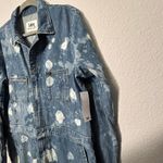Lee NEW Women's Denim Splatter Union-Alls Coverall Great Fog Sz Large Zip Front Photo 10