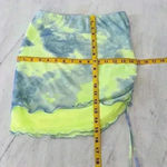 Wild Fable Ruched Side Mini Skirt Neon Green Tie Dye Mesh Size XS Photo 7
