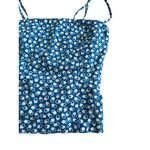 Reformation Blue White Patterned Tank Top Size 0 Photo 4