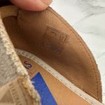 Verbenas Espadrille Stone Suede Peep Toe Sandals Size 39 Size 8.5 Photo 7