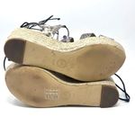Michael Kors  Brown Gray Snake Print Sofia Espadrille Wedge Platform High Heels Photo 4