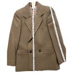 Vintage David Brooks Ltd Tan Taupe 100% Wool Blazer size 6 Light Academia 80s Photo 2