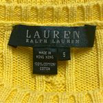 Ralph Lauren Vintage Lauren Women Cable Knit Sweater Size S Preppy Tennis Cotton Photo 5