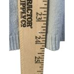 Shu Shu Anthropologie Blue Zip Up Cardigan Sweater Ribbed Knit Long Sleeve Large Photo 9