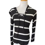 INC Womens  Hooded Lace Front Top - Sz S Photo 2