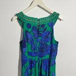 Anthropologie EDME & ESYLLTE Dress Women Floral Embroidered Chiffon Max Wedding Blue Size 4 Photo 5