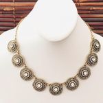 J.Crew Gold Tone & Rhinestone Necklace Photo 0