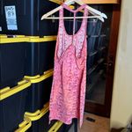 Miken Red, Orange & Blue Swirl Pattern Braided Racerback Swim Cover Up Size XL Pink Photo 4