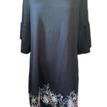 Kaari Blue dress Santorini collection short bell sleeves wide neck Sz XLarge NWT Photo 0