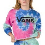 Vans  tie dye crop sweatshirt sz Large Photo 0