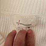 Anthropologie  Ivory Knit Sweater Vest One Size Photo 2