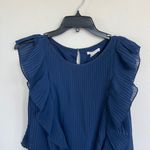Club Monaco  Navy Blue Flutter Sleeve Romper Size 0  Photo 2