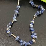 Handmade Sodalite Crystal Chips Toggle Necklace Photo 7