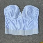 Vintage Petticoat Place Bustier Bra cream white Strapless low back Size 40B Photo 0