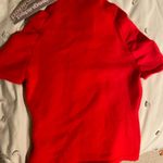 Missguided  Red Short Sleeve Sweater Top Photo 3