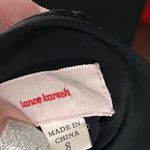 Silk Pleated Floral Embroider Skirt Size 8 Black Photo 2