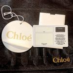 Chloé CHLOE ECLIPSE Logo Chocolate Brown Shoulder Bag with Exterior Zipper Pockets Photo 3