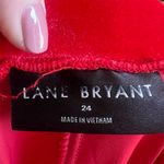 Lane Bryant  Women's Red Velvet Flare Pants Size 24 Photo 8