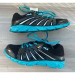 FILA NWT  DLS Foam Women Black Teal Blue Running Athletic Shoes Sneaker Size 6.5 Photo 3