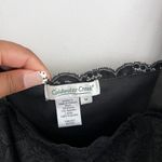 Coldwater Creek BLACK  LACE‎ OVERLAY SQUARE NECKLINE TANK TOP Photo 7
