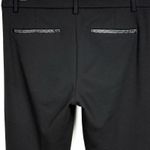 Vince Faux Leather Trim Trouser Pant High Waist Black Rayon Blend Zip Fly Size 8 Photo 10
