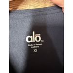 Alo Yoga Women Black Purple Mesh Leggings XS Athletic Gym Workout Photo 4