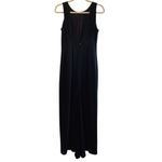 Jessica McClintock Vintage Classic Black Open Back Fishtail Train Dress Gown 8 Photo 1