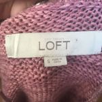 Loft  Rose colored cotton blend lightweight feminine cardigan Photo 3
