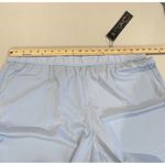 Diane Gilman NEW Palazzo Pants Womens 1X Teal Feathers Pockets Lightweight Travel Beach Photo 5