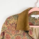 Vintage Napa Valley Tapestry Artsy Floral Blazer Boho Jacket Size Small Brown Photo 8