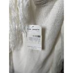 Free People NEW M Ivory Textured Fringe Knit Tank Top Sweater Boho Chic Design Photo 4