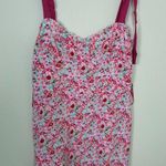 City Triangles Vintage Pink Floral Ribbon Strap Mini Dress Size Medium (F10) Photo 0