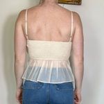 Cloud Ten  Bridal Cream Flirty Top Size Large Photo 1
