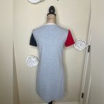 Tommy Hilfiger Grey, Red & Blue Colorblock Heart T-Shirt Midi Dress Sz S Photo 9