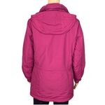 L.L.Bean raspberry pink with grey trim Thinsulate Quilted winter coat Small VGUC Photo 8