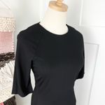 LK Bennett Liya Jersey Dress Black Sz 8 Photo 2