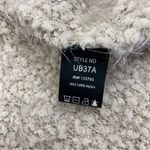 POL Clothing NEW Popcorn Eyelash Fuzzy Longline Open Front Cardigan Oatmeal Tan Photo 7