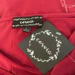 Corvia Dark Pink Top. Open Long Sleeves with Gold Rings. P2P 20.5 Photo 2