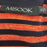 Misook  Navy/Orange Striped Cardigan Photo 4