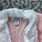 Vintage Lacy Afternoon by Shell Kepler Lace Detail Cardigan Pink Medium Photo 3