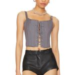 NWT OW Collection Xen Corset Top in Dark Grey Sz XS $145 Gray Photo 0
