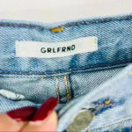 GRLFRND Helena Straight Jeans Women's 25 Blue High Rise Button Fly Distressed Photo 13