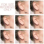 Purple CZ Flat Back Earrings Photo 1