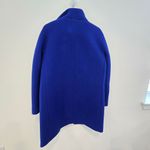 J.Crew  Cocoon Italian Wool Stadium Cloth Coat Nello Gori Royal Blue Size 6 Photo 5