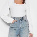 EXPRESS  Square Neck Fitted Knit Pullover Photo 6