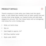 Oh Polly Hideaway Ribbed Leatherette Mule Heels in Cream Photo 6