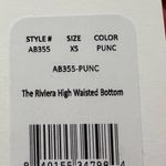 ANDIE NWT Swim Riviera High-Waisted Bikini Bottom Punch Orange XS Retro Fun Photo 4