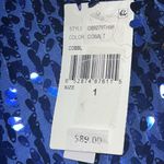 Juniors Extraordinary Cobalt Blue Sequin Dress Size 1 Photo 2