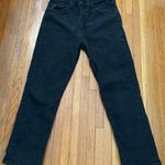 Mother High Waisted Rider Ankle Not Guilty Black jeans, size 32 designer grunge Photo 7