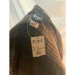 Cruel Girl NWT Cruel Denim Hooded Blanket Striped Poncho Photo 3